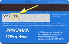 Numéro de contrôle / Last three digits at the back of the card